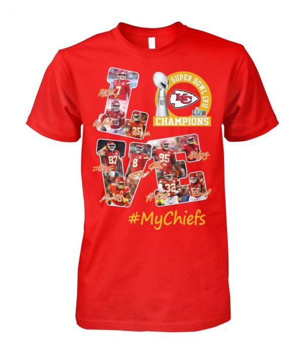 Kansas City Chiefs Super Bowl LVII Champions Love MyChiefs T-Shirt