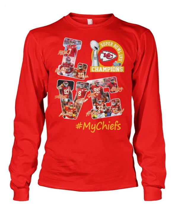 Kansas City Chiefs Super Bowl LVII Champions Love MyChiefs T-Shirt