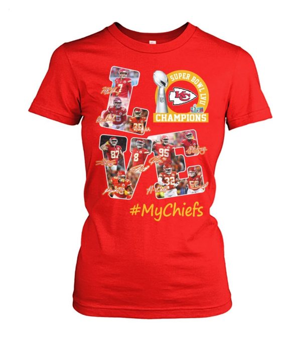 Kansas City Chiefs Super Bowl LVII Champions Love MyChiefs T-Shirt