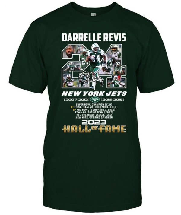 Darrelle Revis New York Jets 2007 – 2012, 2015 – 2016 Hall Of Fame 2023 T-Shirt