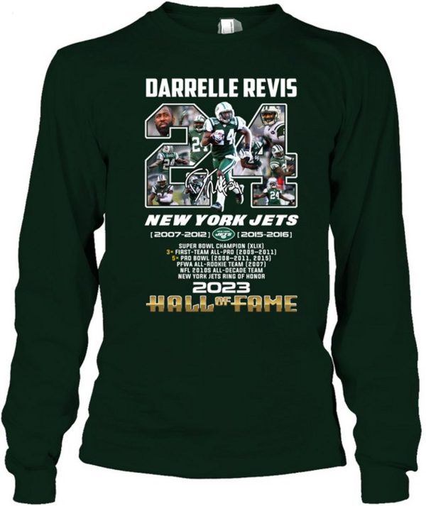 Darrelle Revis New York Jets 2007 – 2012, 2015 – 2016 Hall Of Fame 2023 T-Shirt