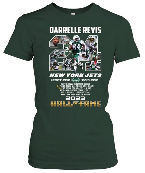 Darrelle Revis New York Jets 2007 – 2012, 2015 – 2016 Hall Of Fame 2023 T-Shirt