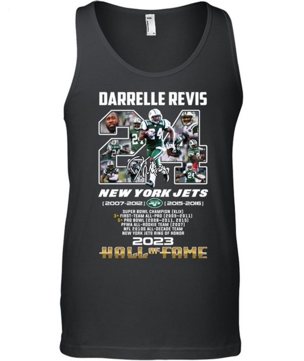 Darrelle Revis New York Jets 2007 – 2012, 2015 – 2016 Hall Of Fame 2023 T-Shirt