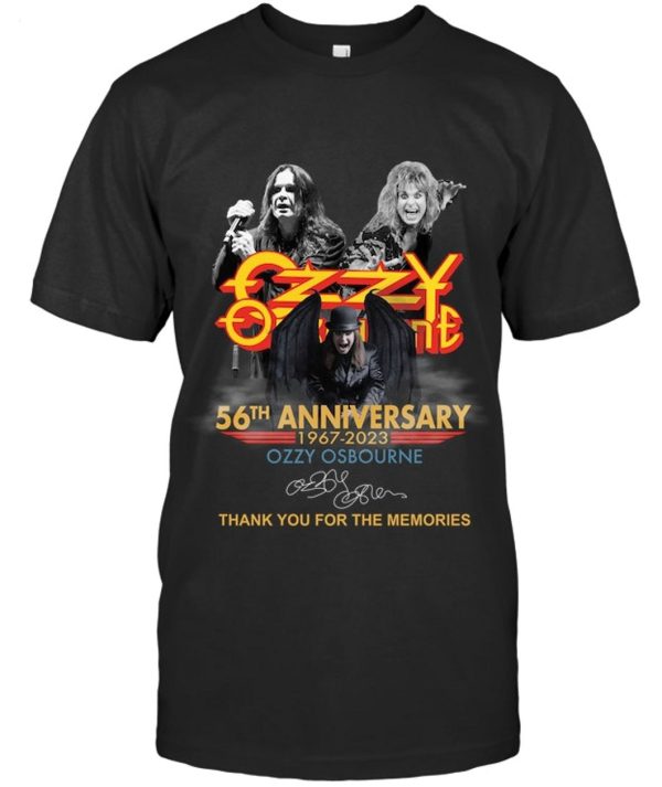 Thank You For The Memories Ozz 56th Anniversary 1967 – 2023 T-Shirt