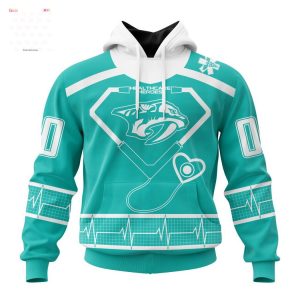 NHL Nashville Predators Special Colour Rush Design Hoodie