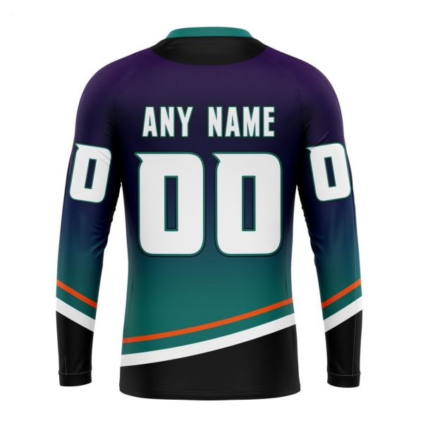 Persionalized NHL Anaheim Ducks Special Retro Gradient Design Hoodie