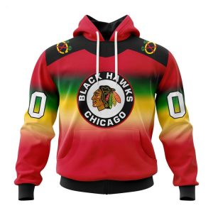 Personalized NHL Chicago Blackhawks Special Design With Skull Art Hoodie