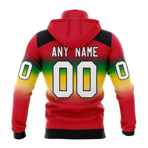 Persionalized NHL Chicago Blackhawks Special Retro Gradient Design Hoodie