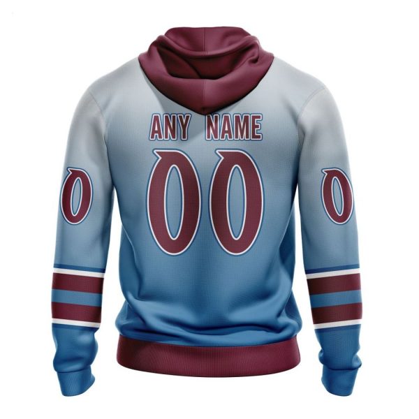 Persionalized NHL Colorado Avalanche Special Retro Gradient Design Hoodie