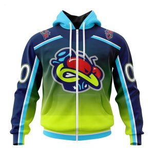 Persionalized NHL Columbus Blue Jackets Special Retro Gradient Design Hoodie