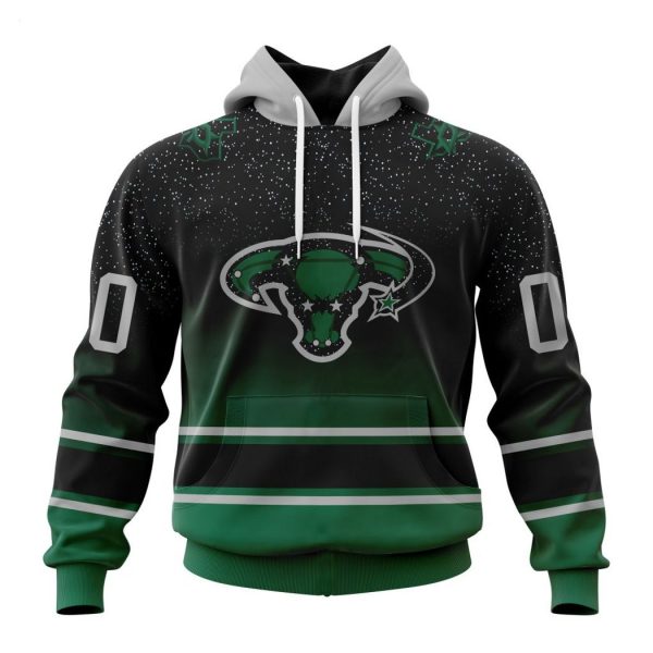 Persionalized NHL Dallas Stars Special Retro Gradient Design Hoodie