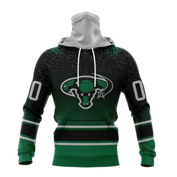 Persionalized NHL Dallas Stars Special Retro Gradient Design Hoodie