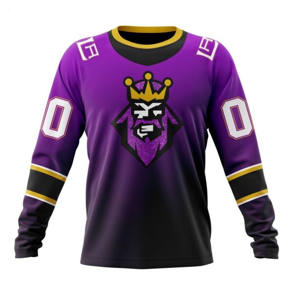 Persionalized NHL Los Angeles Kings Special Retro Gradient Design Hoodie