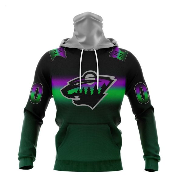 Persionalized NHL Minnesota Wild Special Retro Gradient Design Hoodie