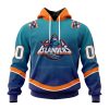 Persionalized NHL New York Rangers Special Retro Gradient Design Hoodie