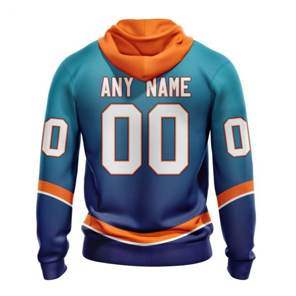 Persionalized NHL New York Islanders Special Retro Gradient Design Hoodie