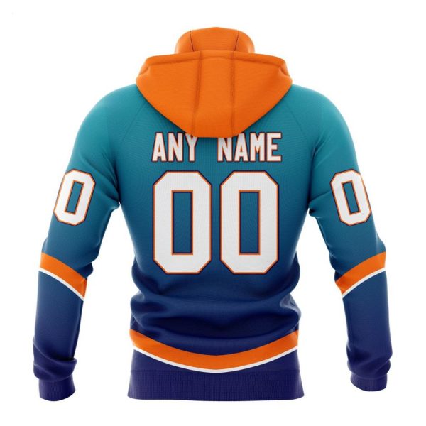 Persionalized NHL New York Islanders Special Retro Gradient Design Hoodie