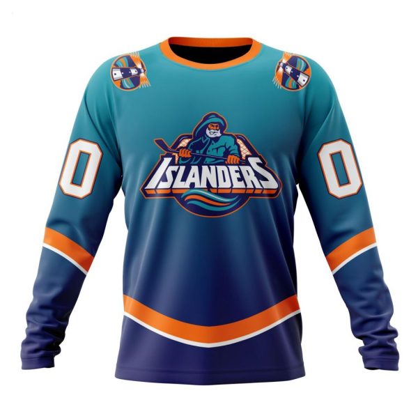 Persionalized NHL New York Islanders Special Retro Gradient Design Hoodie