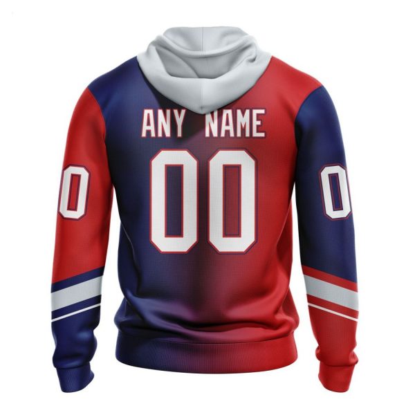 Persionalized NHL New York Rangers Special Retro Gradient Design Hoodie