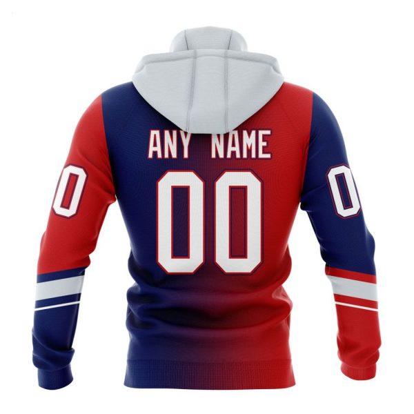 Persionalized NHL New York Rangers Special Retro Gradient Design Hoodie