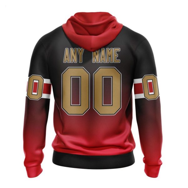 Persionalized NHL Ottawa Senators Special Retro Gradient Design Hoodie