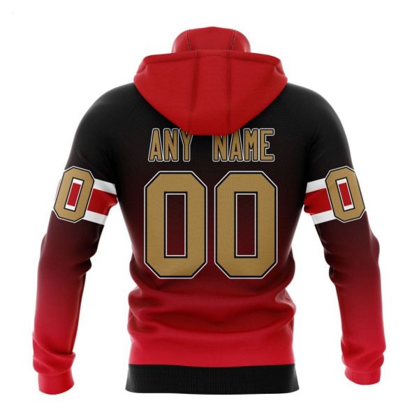 Persionalized NHL Ottawa Senators Special Retro Gradient Design Hoodie