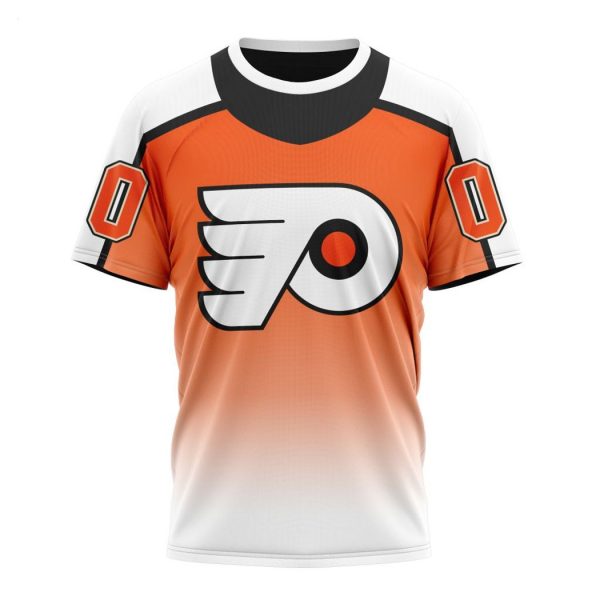 Persionalized NHL Philadelphia Flyers Special Retro Gradient Design Hoodie