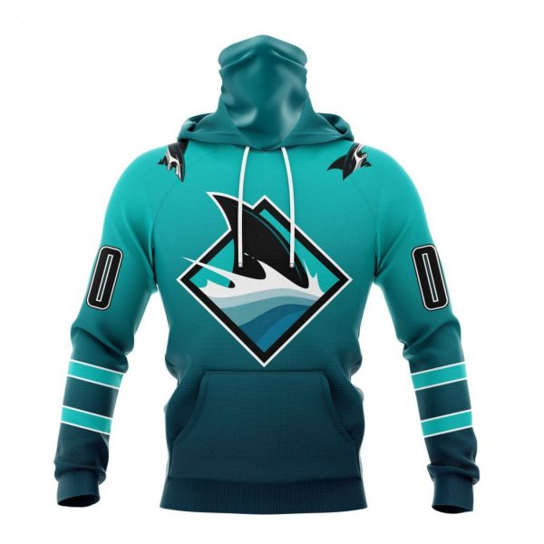 Persionalized NHL San Jose Sharks Special Retro Gradient Design Hoodie