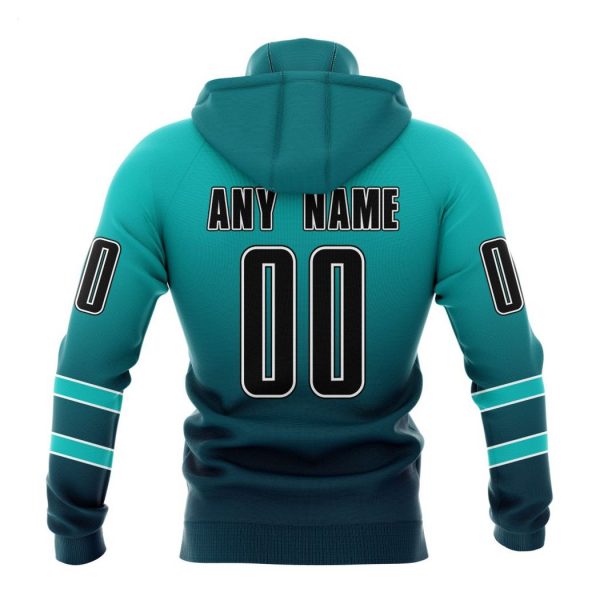 Persionalized NHL San Jose Sharks Special Retro Gradient Design Hoodie