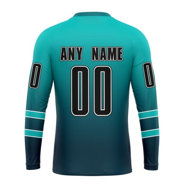 Persionalized NHL San Jose Sharks Special Retro Gradient Design Hoodie