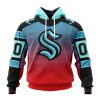 Persionalized NHL San Jose Sharks Special Retro Gradient Design Hoodie