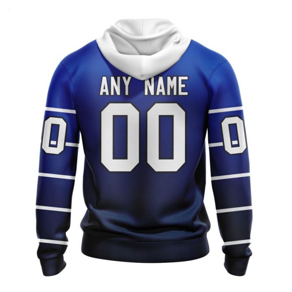 Persionalized NHL Toronto Maple Leafs Special Retro Gradient Design Hoodie