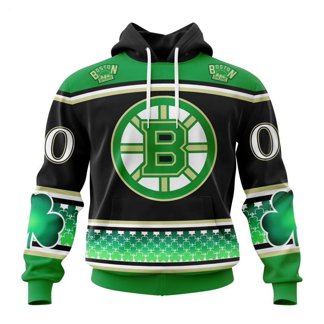 Custom Bruins Hoodie 3D St. Patrick's Day Boston Bruins Gift - Personalized  Gifts: Family, Sports, Occasions, Trending