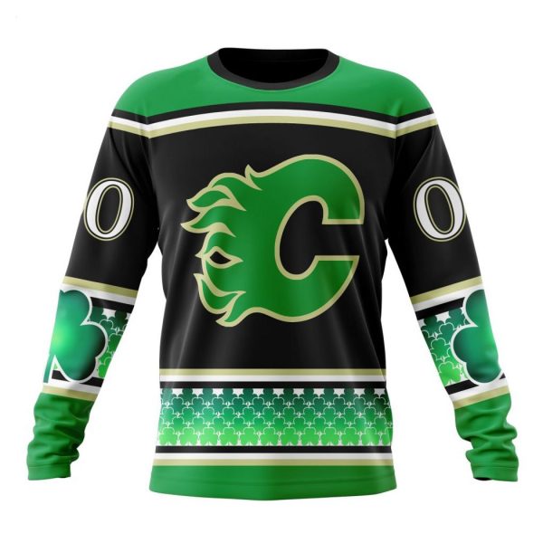 Personalized NHL Calgary Flames Specialized Unisex Kits Hockey Celebrate St Patrick’s Day Hoodie