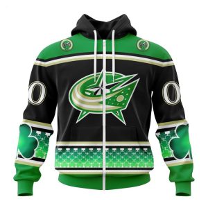 Personalized NHL Columbus Blue Jackets Specialized Unisex Kits Hockey Celebrate St Patrick’s Day Hoodie