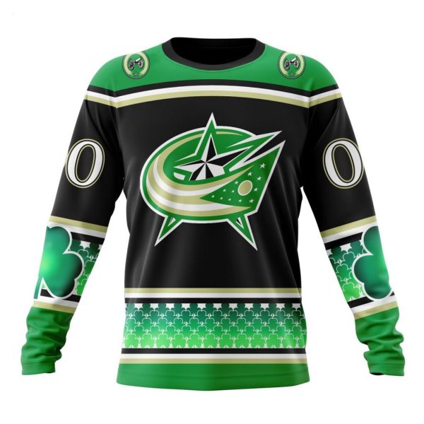 Personalized NHL Columbus Blue Jackets Specialized Unisex Kits Hockey Celebrate St Patrick’s Day Hoodie