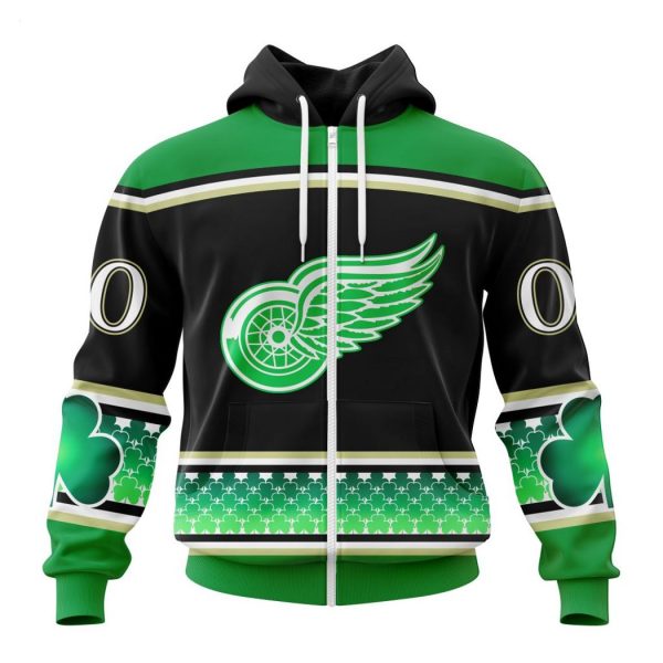 Personalized NHL Detroit Red Wings Specialized Unisex Kits Hockey Celebrate St Patrick’s Day Hoodie
