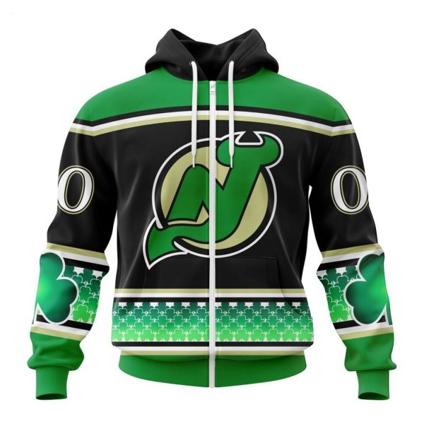 Personalized NHL New Jersey Devils Specialized Hockey Celebrate St Patrick’s Day Hoodie