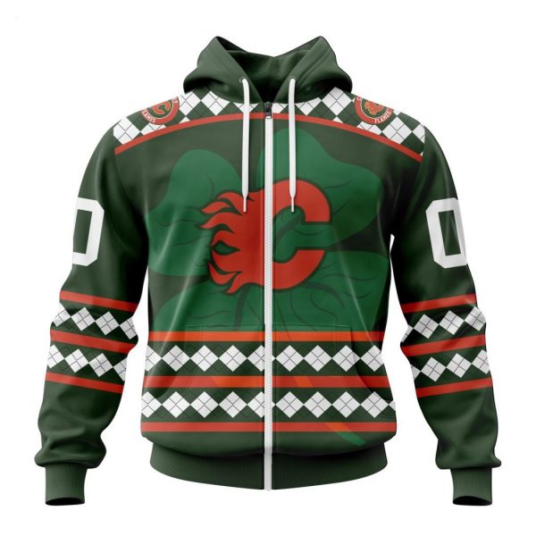 Personalized NHL Calgary Flames Specialized Unisex Kits Hockey Celebrate St Patrick’s Day Hoodie