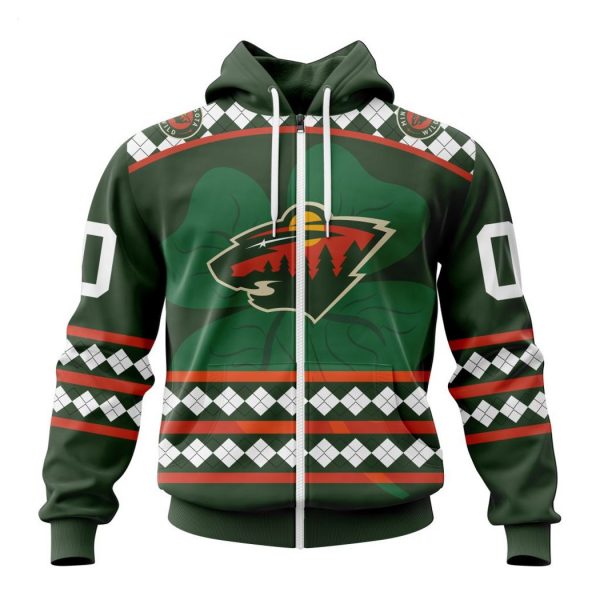 Personalized NHL Minnesota Wild Specialized Unisex Kits Hockey Celebrate St Patrick’s Day Hoodie