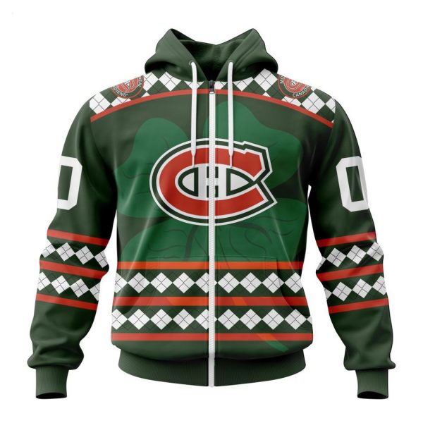 Personalized NHL Montreal Canadiens Specialized Unisex Kits Hockey Celebrate St Patrick’s Day Hoodie