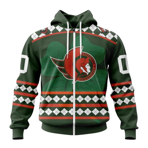 Personalized NHL Ottawa Senators Specialized Unisex Kits Hockey Celebrate St Patrick’s Day Hoodie