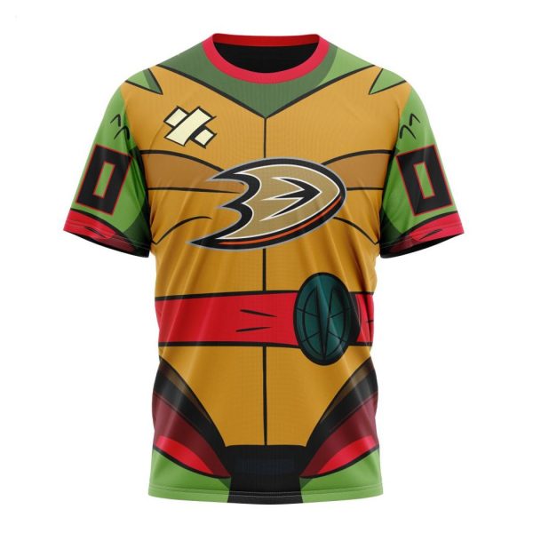 Personalized NHL Anaheim Ducks Special Teenage Mutant Ninja Turtles Design Hoodie