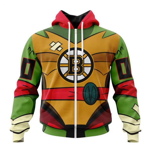 Personalized NHL Boston Bruins Special Teenage Mutant Ninja Turtles Design Hoodie