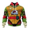 Personalized NHL Columbus Blue Jackets Special Teenage Mutant Ninja Turtles Design Hoodie