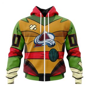 Personalized NHL Colorado Avalanche Special Teenage Mutant Ninja Turtles Design Hoodie