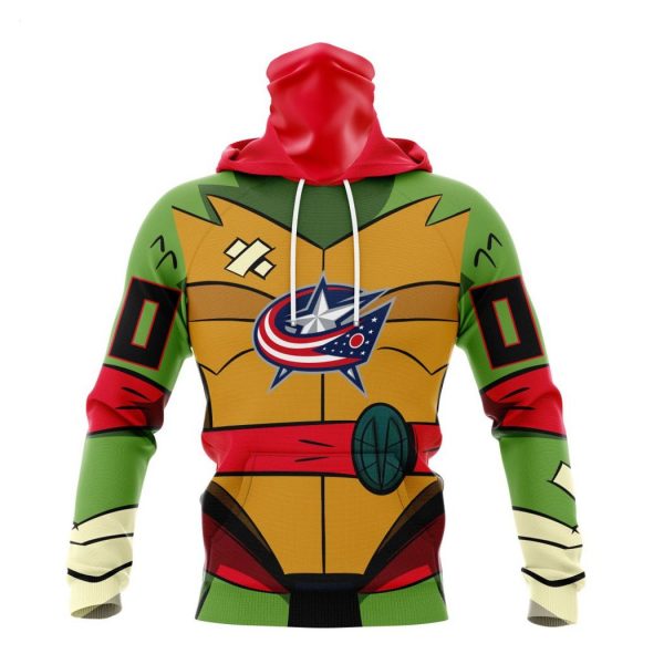 Personalized NHL Columbus Blue Jackets Special Teenage Mutant Ninja Turtles Design Hoodie