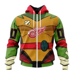 Personalized NHL Detroit Red Wings Special Teenage Mutant Ninja Turtles Design Hoodie