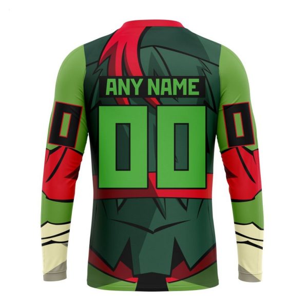 Personalized NHL Edmonton Oilers Special Teenage Mutant Ninja Turtles Design Hoodie
