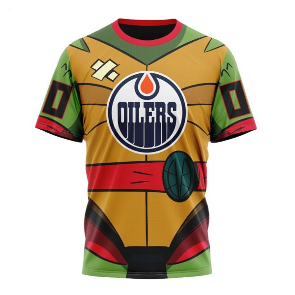 Personalized NHL Edmonton Oilers Special Teenage Mutant Ninja Turtles Design Hoodie